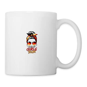 Visite des filles de Malle - Mug blanc - blanc - Droite