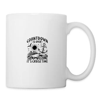 Countdown Is Over It's Cruise Time - Tasse - Weiß - Rechts