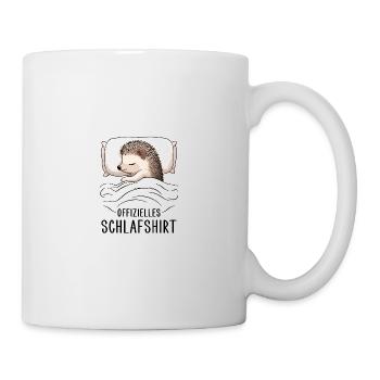 Offizielles Schlafshirt Igel Schlafen - Tasse - Weiß - Rechts