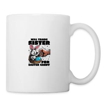 Échangera sa sœur contre des bonbons de Pâques - Mug blanc - blanc - Droite