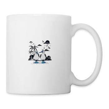 Îles Galapagos Fous à pieds bleus - Mug blanc - blanc - Droite
