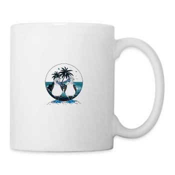 Galapagos Blaufußtölpel - Tasse - Weiß - Rechts
