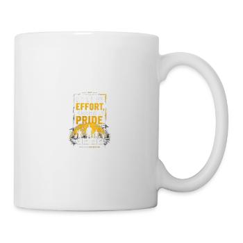 Built by Effort, Powered by Pride labord day - Mug - white - Right