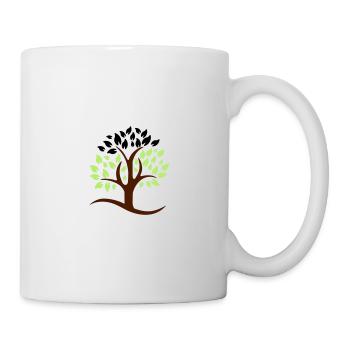 tree 3 colors logo - Mug - white - Right