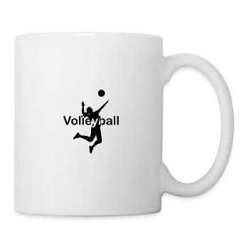 Volleyball player font center - Mug - white - Right