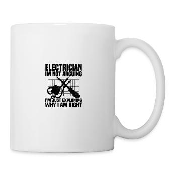 Elektriekr Sprüche | Handwerker Azubi Geschenkidee - Tasse - Weiß - Rechts