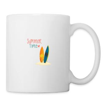 Summer Time - Tasse - Weiß - Rechts