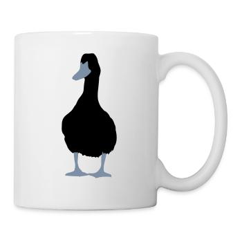 Ente - Tasse - Weiß - Rechts