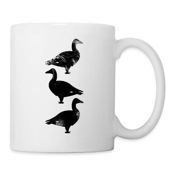 Ente Gans - Tasse - Weiß - Rechts