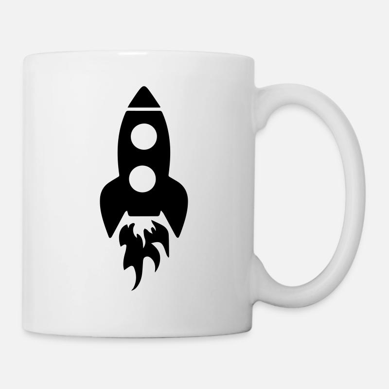 Rakete symbol - Tasse - Weiß