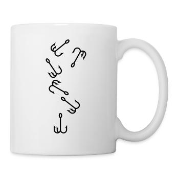 Icône de pêcheur à la ligne - Mug blanc - blanc - Droite