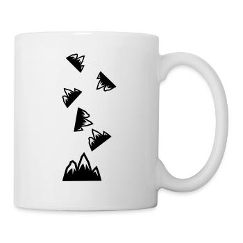 Berge Mountains Silhouette - Mug - white - Right