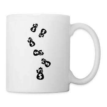 Money Money silhouette - Mug - white - Right