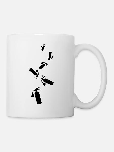 Feuerlöscher Symbol - Tasse - Weiß