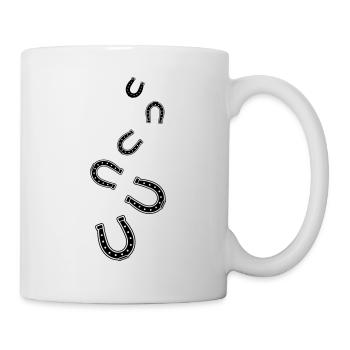 Hufeisen Symbol - Tasse - Weiß - Rechts