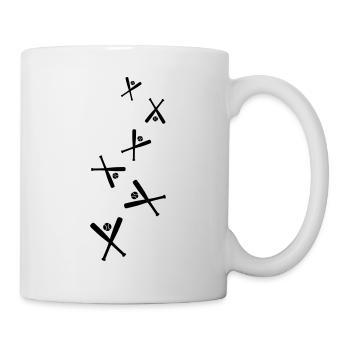 Icône du baseball - Mug blanc - blanc - Droite