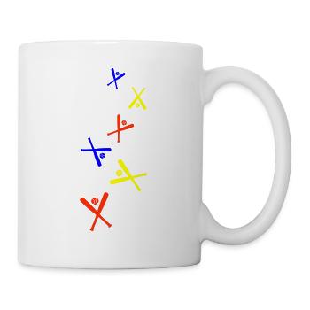 Icône du baseball - Mug blanc - blanc - Droite