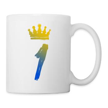 1 Couronne numérique - Mug blanc - blanc - Droite