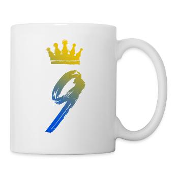9 Zahl Krone - Tasse - Weiß - Rechts