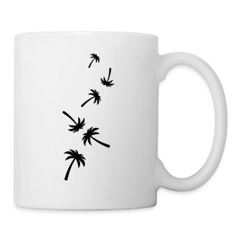 palme symbol - Tasse - Weiß - Rechts
