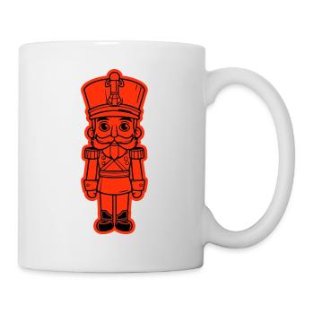 Nussknacker Weihnachten Symbol - Tasse - Weiß - Rechts
