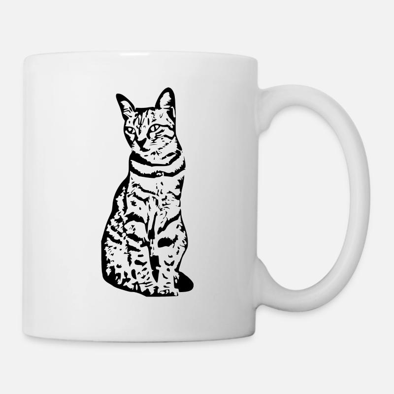 Katze Katzen Kätzchen Katzenshirt Geschenk - Tasse - Weiß
