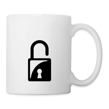 Schloss Vorhängeschloss - Tasse - Weiß - Rechts
