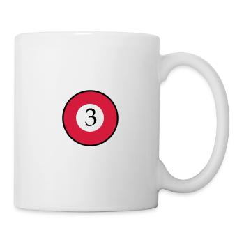 Billard - Tasse - Weiß - Rechts