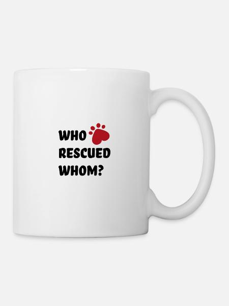 Tierschutz Hund - Tasse - Weiß