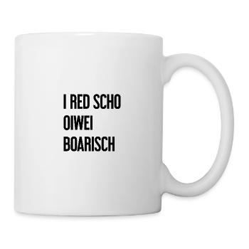 I red scho oiwei boarisch - Mug blanc - blanc - Droite