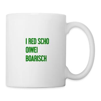 I red scho oiwei boarisch - Mug blanc - blanc - Droite