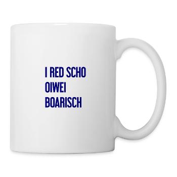 I red scho oiwei boarisch - Mug blanc - blanc - Droite