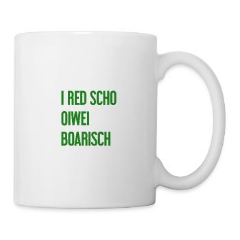 I red scho oiwei boarisch - Mug blanc - blanc - Droite