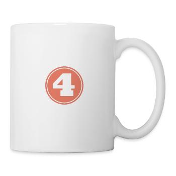 4 lustiges Geschenk-T-Shirt - Tasse - Weiß - Rechts