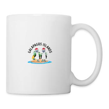 Galapagos Inseln Blaufußtölpel Weihnachten - Tasse - Weiß - Rechts