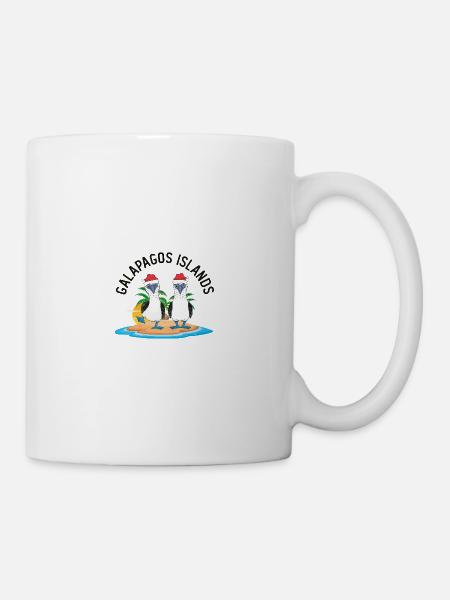 Galapagos Inseln Blaufußtölpel Weihnachten - Tasse - Weiß