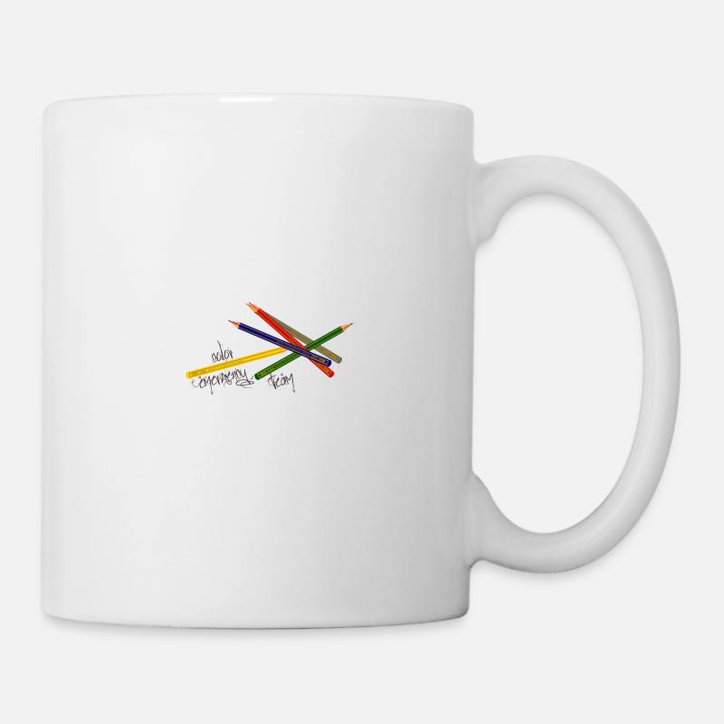 Buntstifte - Tasse - Weiß