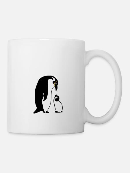 manchot - Mug blanc - blanc