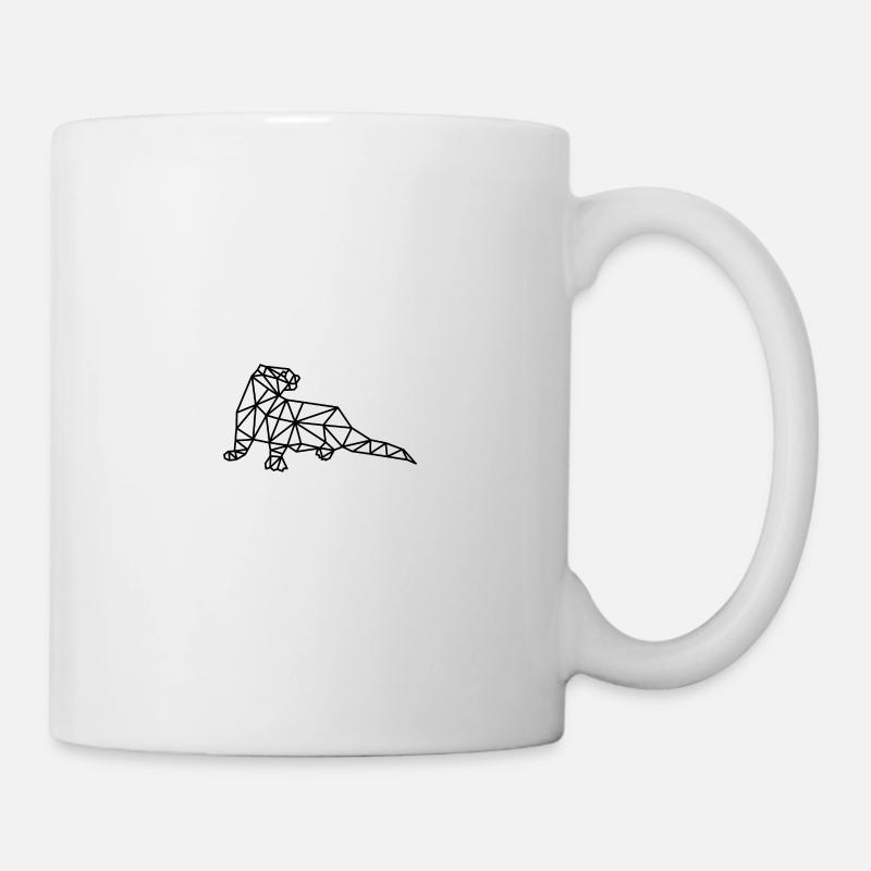 Ligne géométrique Otter - Mug blanc - blanc