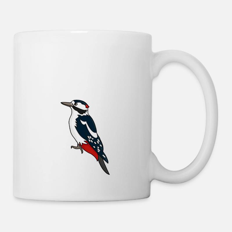 Great spotted woodpecker - Mug - white