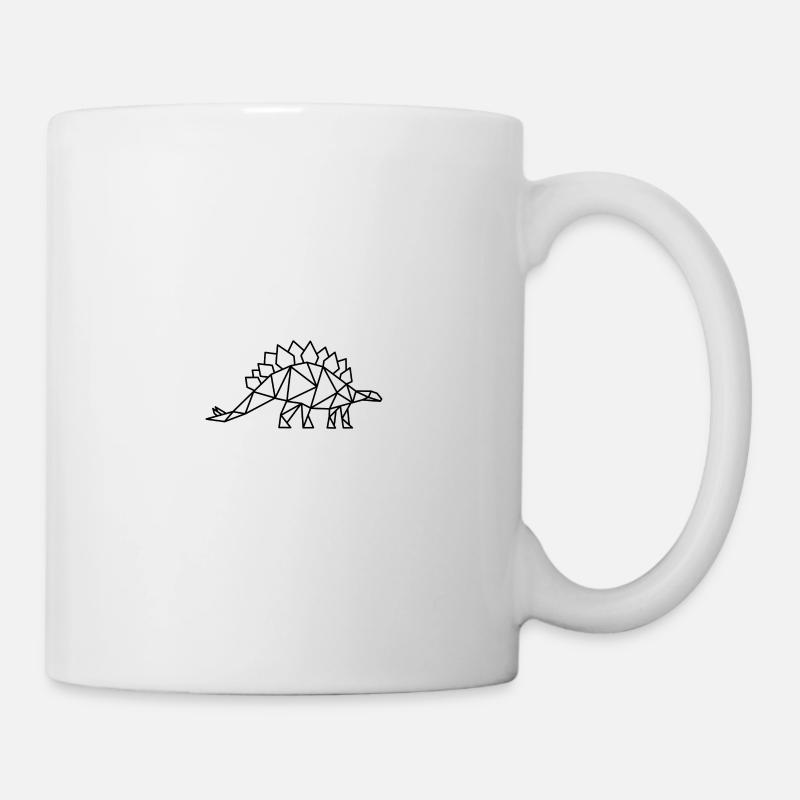 Stegosaurus Géométrie Dino - Mug blanc - blanc