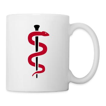 aeskulap_natter_2c - Tasse - Weiß - Rechts