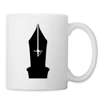 Schriftsteller Feder - Tasse - Weiß - Rechts