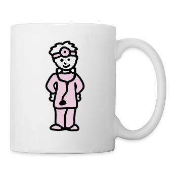 Médecin - Mug blanc - blanc - Droite