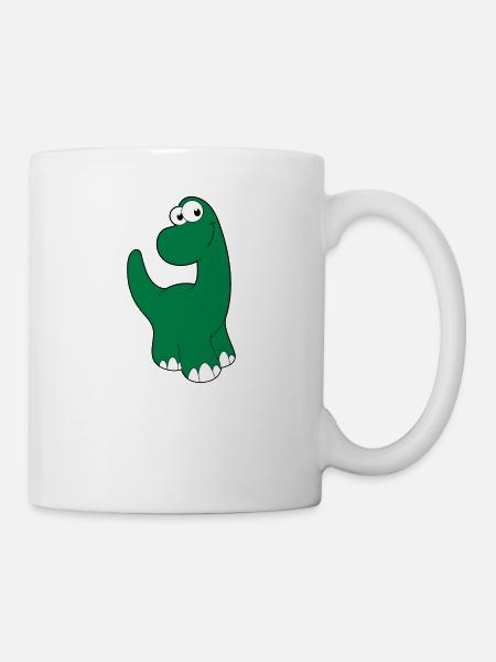 Dinosaur - Kop/krus - hvid