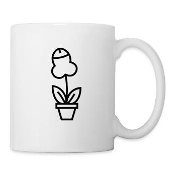 Fleur de pimmel (fleur de pénis) - Mug blanc - blanc - Droite