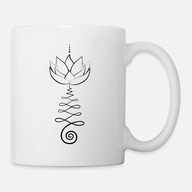 Unalome Lotus - Tasse - Weiß