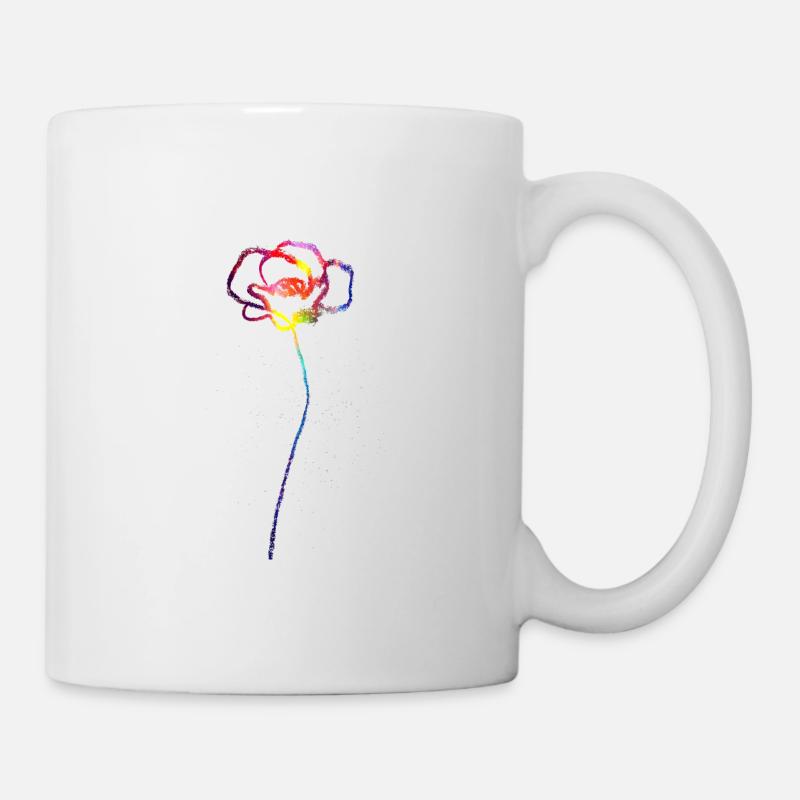 Couleur fleur de pavot - Mug blanc - blanc