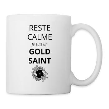 Reste Calme je suis un Gold Saint Poisson Anime - Mug blanc - blanc - Droite