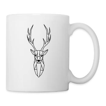Geometric Forest Deer - Mug - white - Right